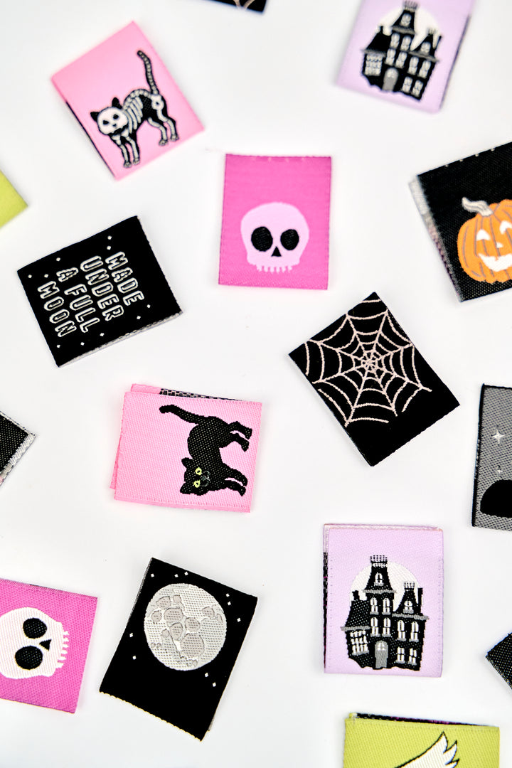 Spooky Night - Woven Label Pack - 8 PACK