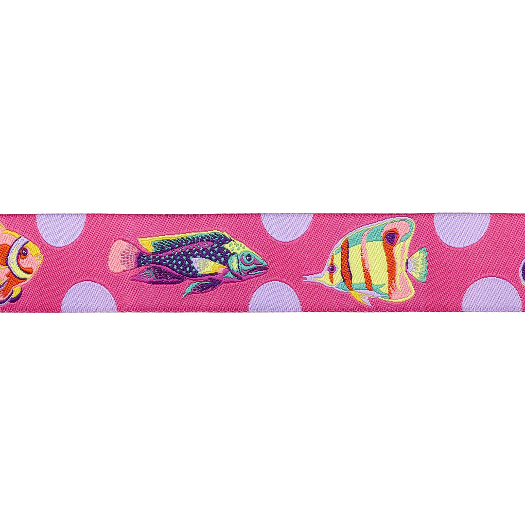 Floral Reef - School Crossing in Ultraviolet - 1" width - by Tula Pink - 15 Yard Spool