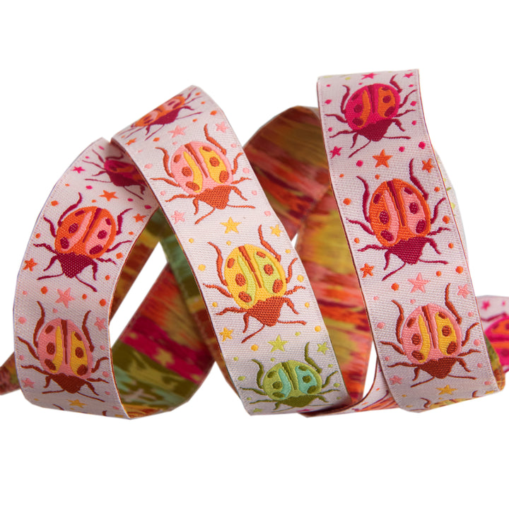 Down to Earth - Spot On in Afterglow - 7/8" width - by Tula Pink - 15 yd spool (Preorder)