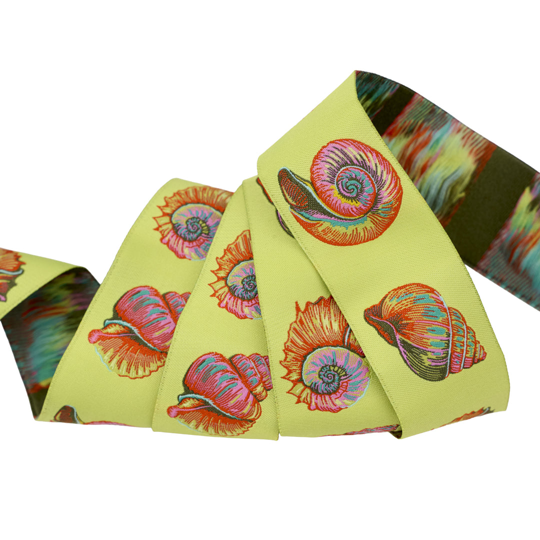 Floral Reef - Lil Shelly in Seagrass - 1-1/2" width - by Tula Pink - 15 Yard Spool