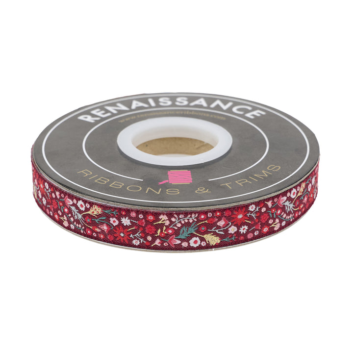 Adventale - Yuletide Daisies - 5/8" width - by Katarina Roccella - 15 Yard Spool