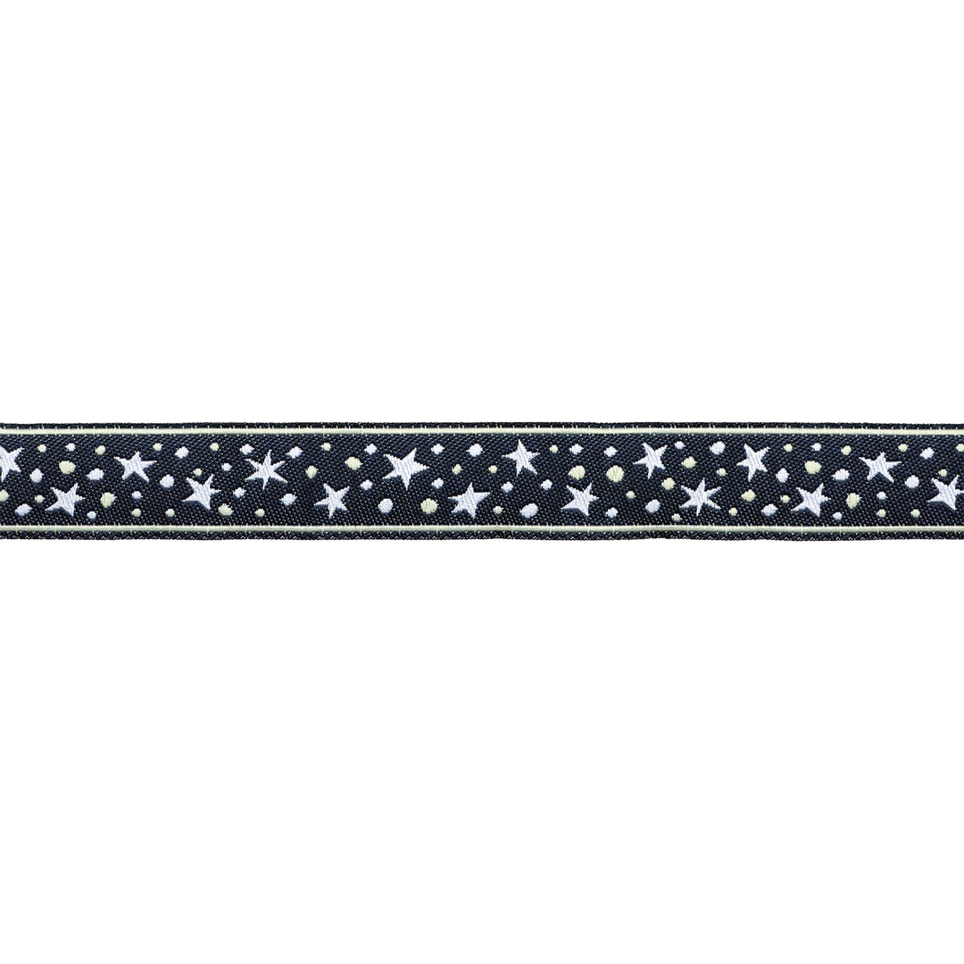 3, 2, 1... Blastoff - Wish Upon a Star in Night Sky 5/8" - by Stacy Iest Hsu - 15 Yard Spool