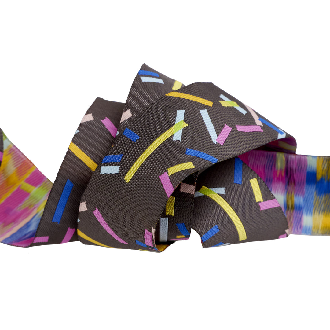 Salutations - Washi in Charcoal - 1-1/2" width - by Rashida Coleman Hale - 15 Yard Spool