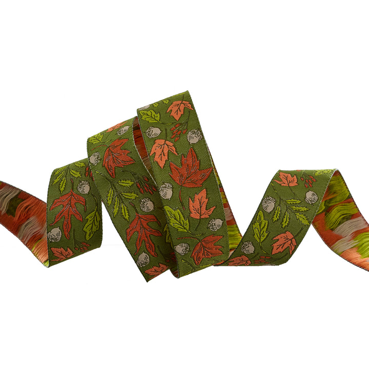 Forest Floor in Moss - 1" width - The Great Outdoors by Stacy Iest Hsu - 15 Yard Spool