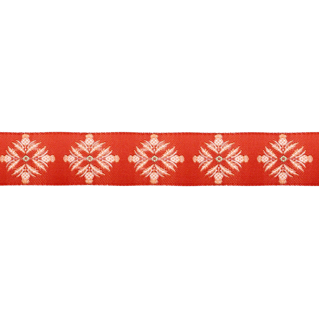Spruce - Blooming Thistle in Red - 7/8" width - by Sharon Holland - 15 Yard Spool