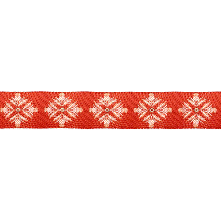 Spruce - Blooming Thistle in Red - 7/8" width - by Sharon Holland - 15 Yard Spool