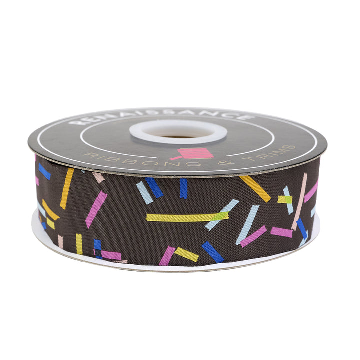 Salutations - Washi in Charcoal - 1-1/2" width - by Rashida Coleman Hale - 15 Yard Spool