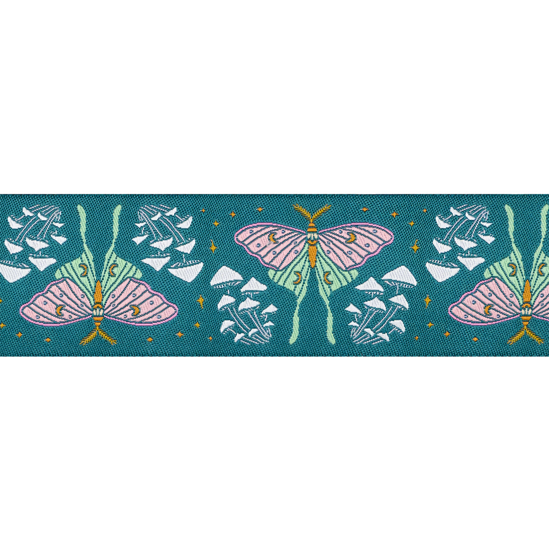 Celestial Garden - Moonlit Moth - 1-1/2" width - by Alexandra Bordallo - 15 Yard Spool