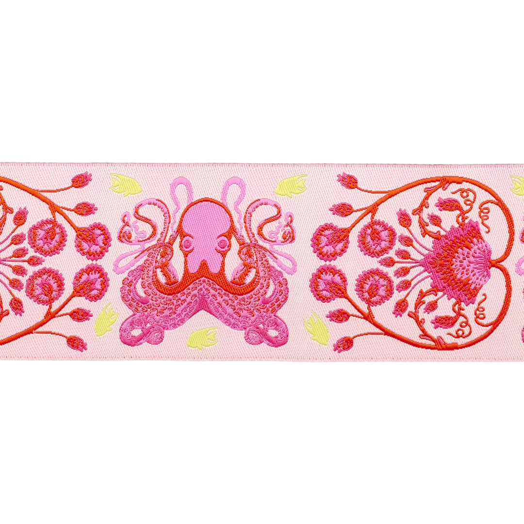 Floral Reef - Octogarden in Coralline - 1-7/8" width - by Tula Pink - 15 Yard Spool