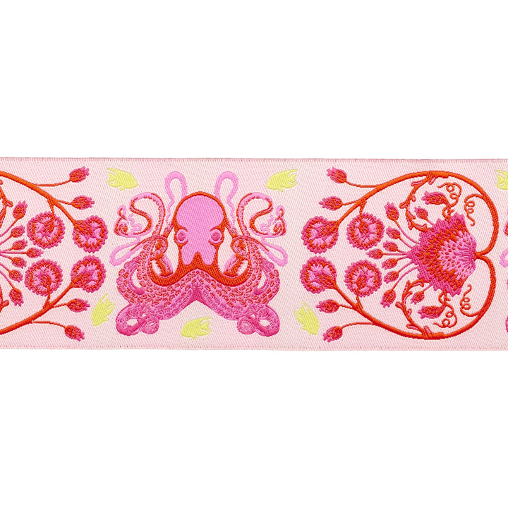 Floral Reef - Octogarden in Coralline - 1-7/8" width - by Tula Pink - 15 Yard Spool