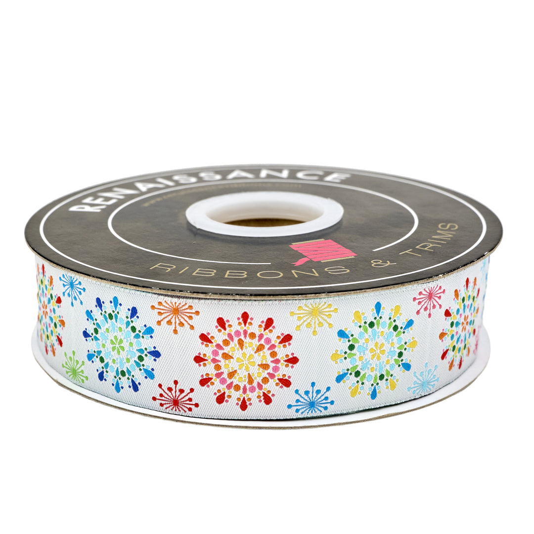 Wings of Wonder - Wonder in White - 1-1/4" width - by Sue Penn - 15 Yard Spool
