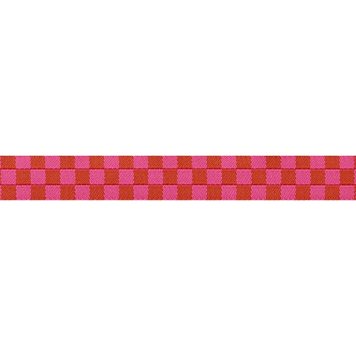 Mixtape - Checker in Cayenne - 5/8" - by Alexia Abegg - 15 Yard Spool