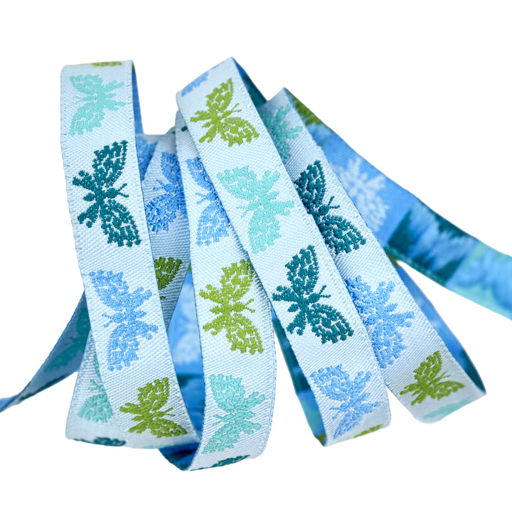 Market Days - Butterfly Blue - 1/2" width - by Stacy Peterson - 15 Yard Spool