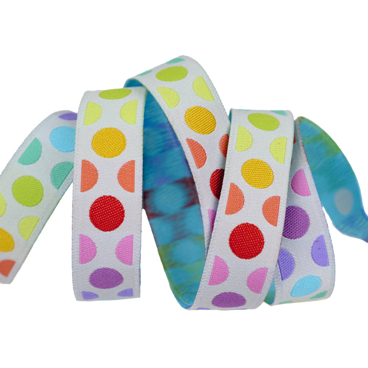 Graywork - Disco Dot in Whisper - 5/8" width - by Tula Pink - 15 Yard Spool