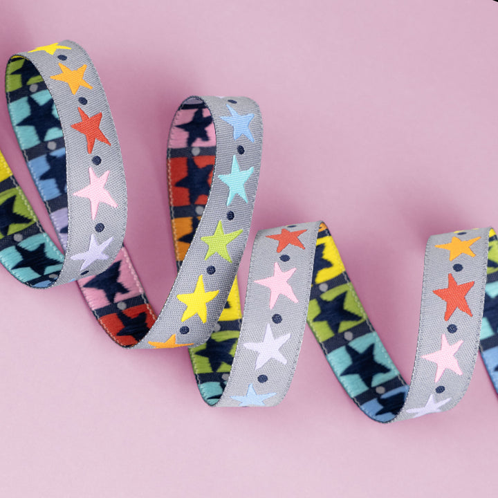 Meowter Space - Twinkle - 5/8" width - by Pammie Jane - 15 Yard Spool