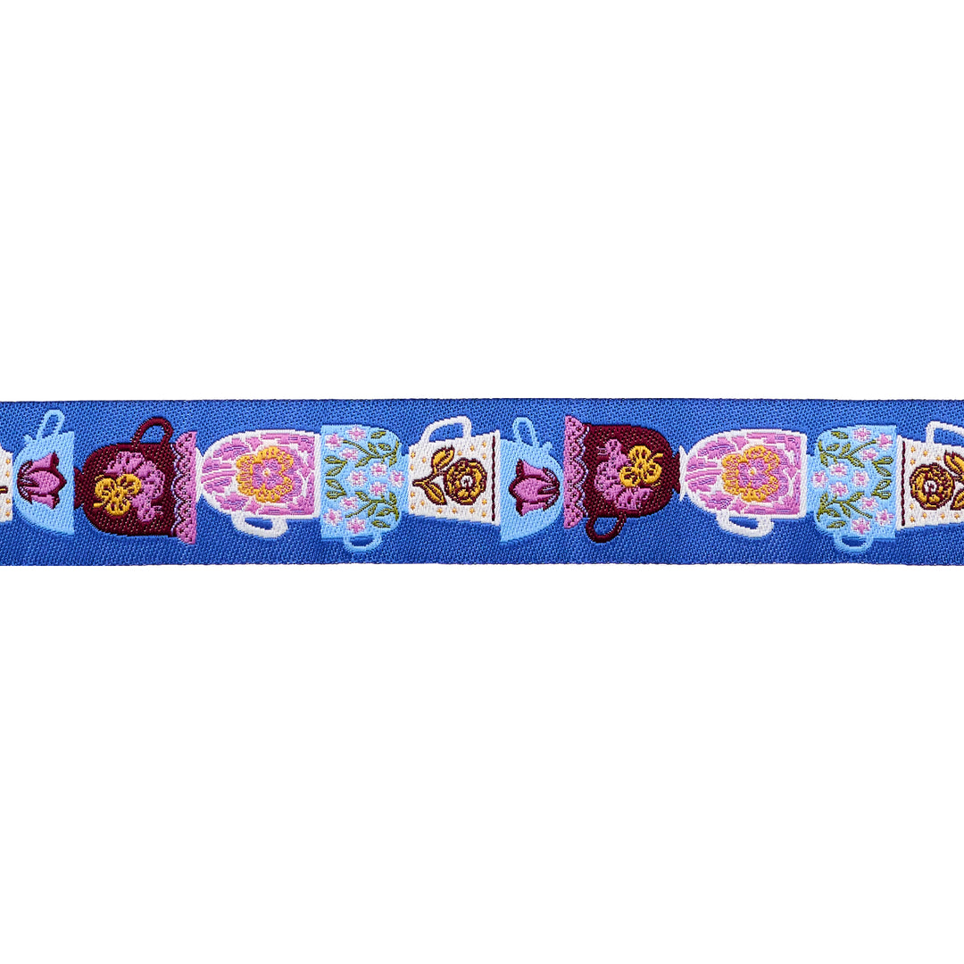 Hello Alice - Teacups - 7/8" width - by Sarah Watts - 15 Yard Spool