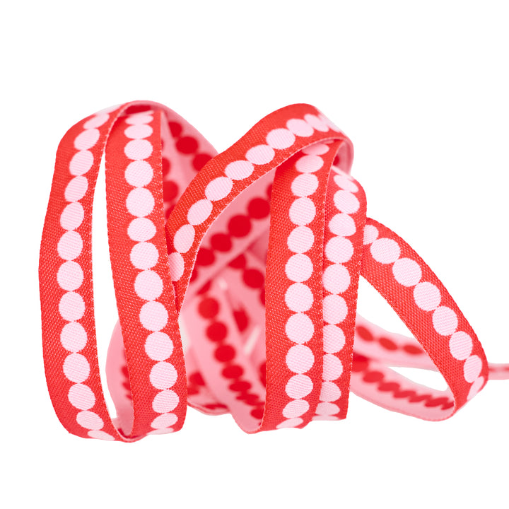 Love Notes - Pearls - 3/8" width - by Renaissance Ribbons - 15 Yard Spool
