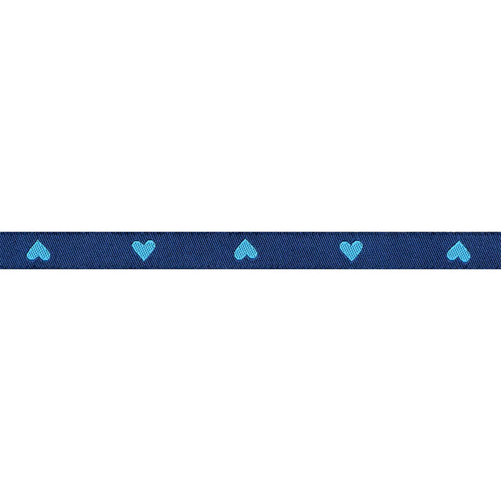 Hearts and Sparks - Hearts in Bright Blue - 3/8" width - by Melody Miller - 15 Yard Spool