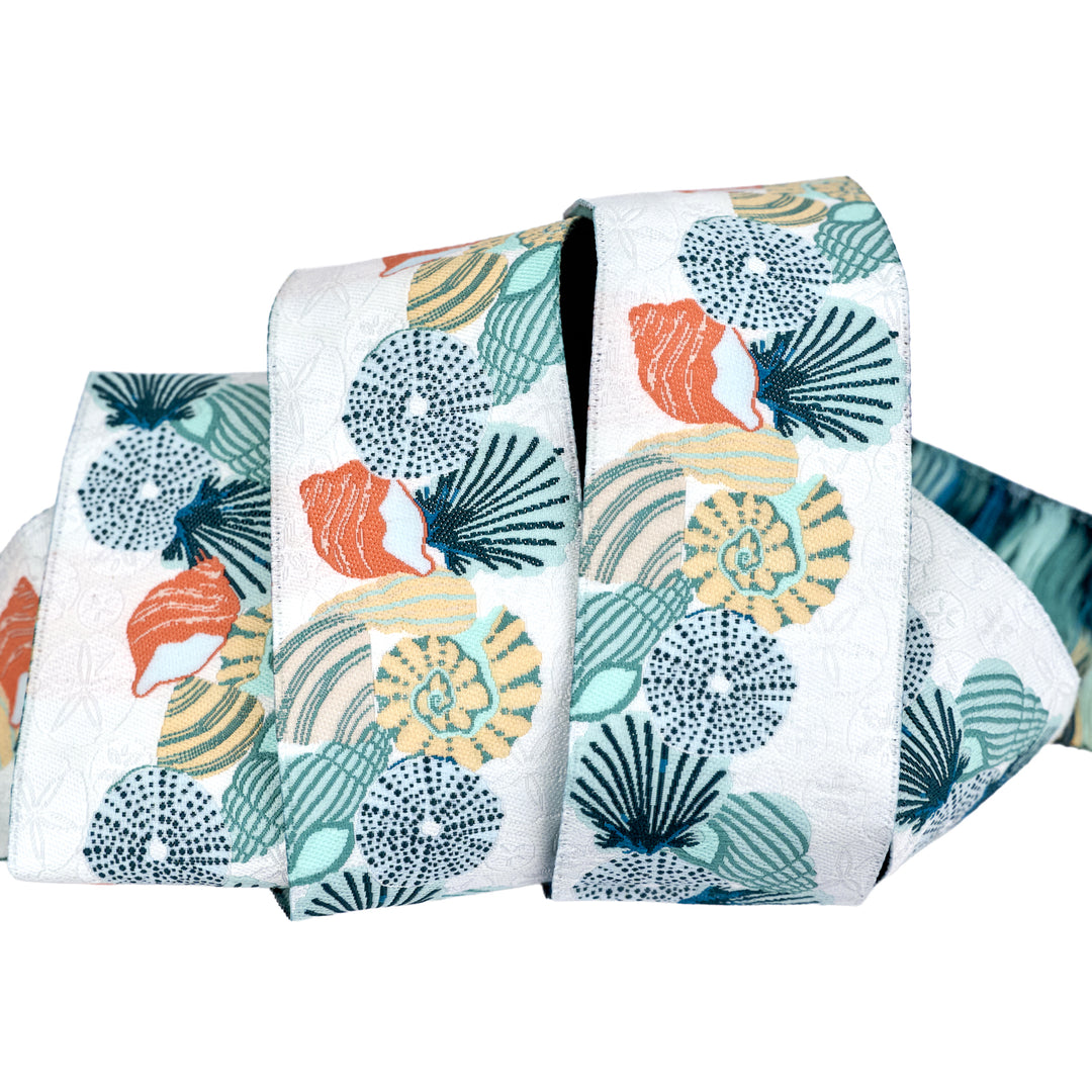 Gulf Breeze - Seashell Shores - 1-1/2" width - by Becca Plymale - 15 Yard Spool