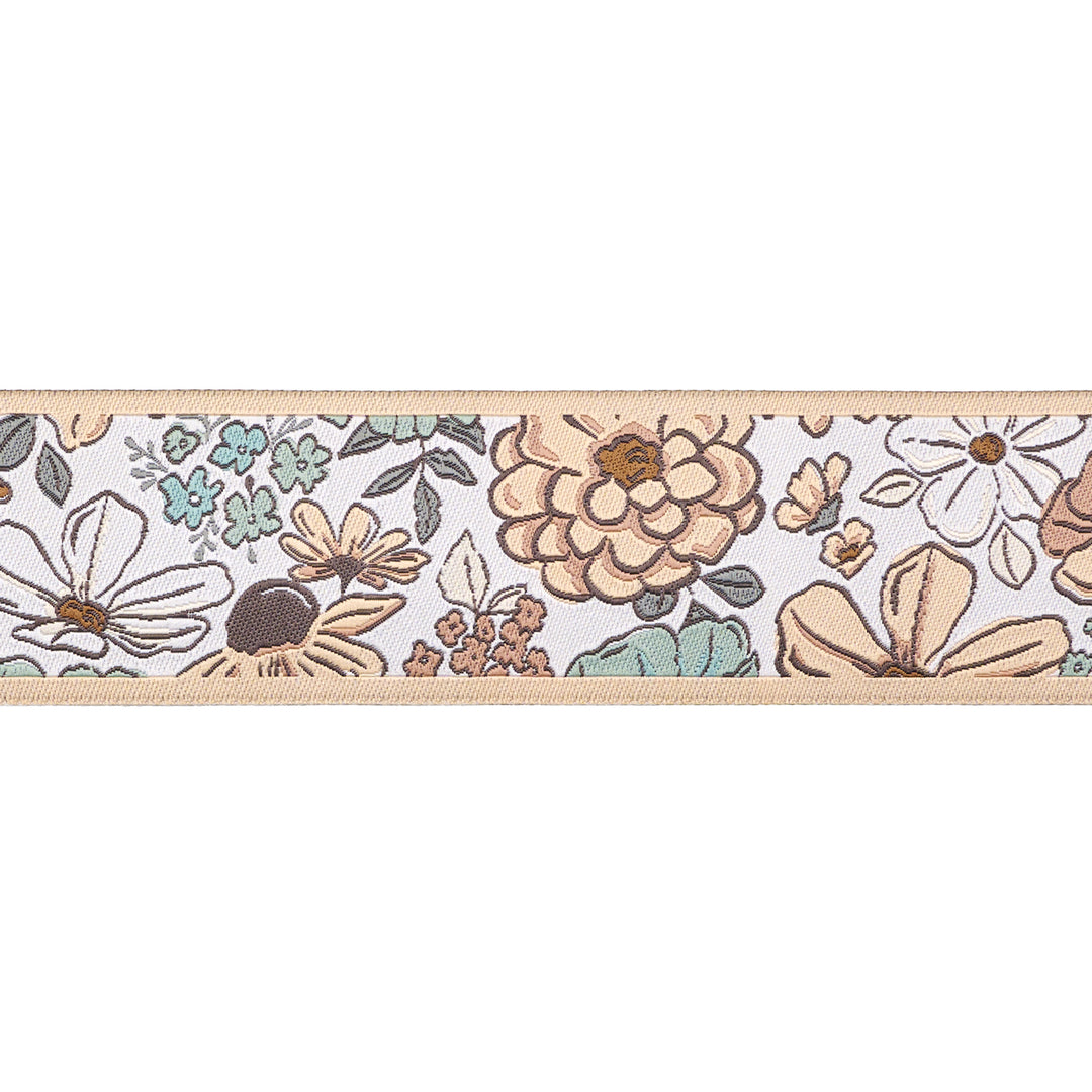 Montana Bloom - Floral in Light - 1-1/2" width - by Cate and Rainn - 15 Yard Spool