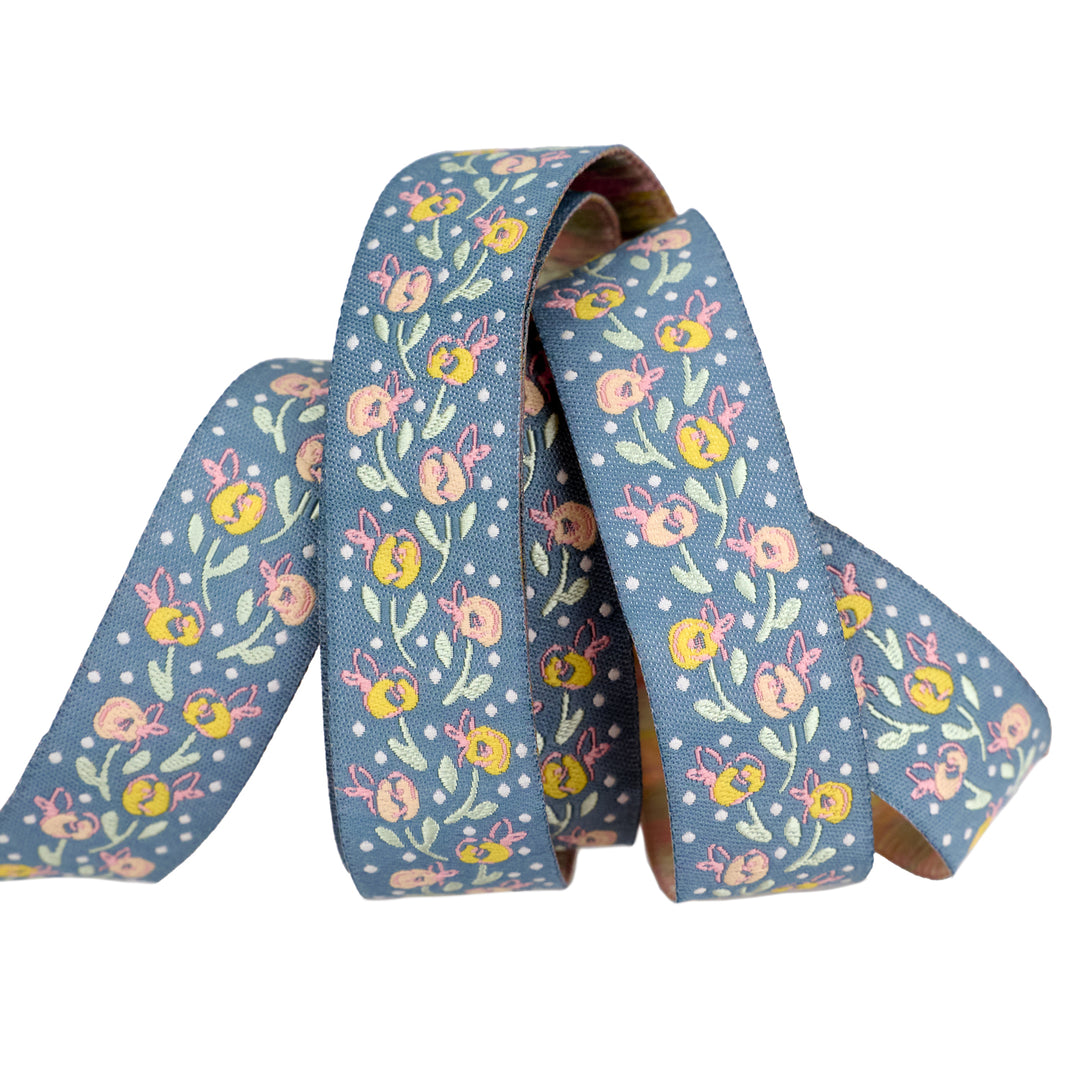 Mademoiselle - Cité Florale - 7/8" width - by Patty Basemi - 15 Yard Spool
