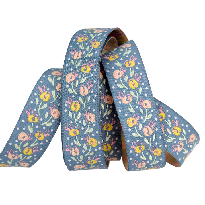 Mademoiselle - Cité Florale - 7/8" width - by Patty Basemi - 15 Yard Spool