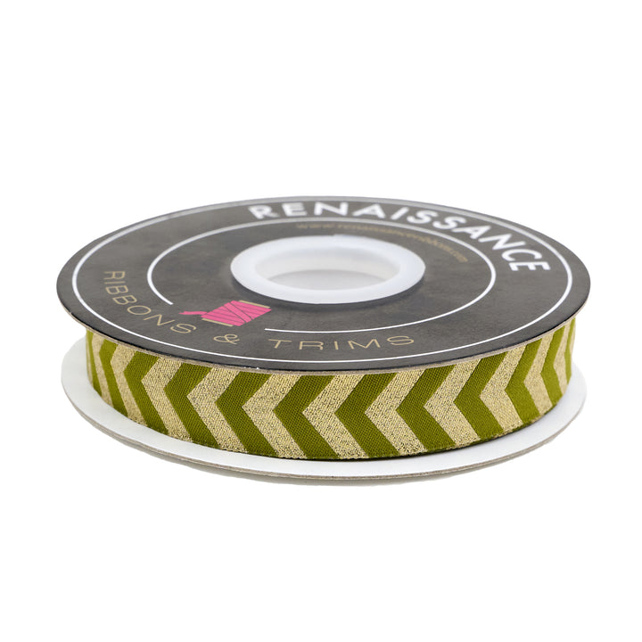 High Flight - Taxiway in Olive - 7/8" width - by Sarah Thomas - 15 Yard Spool