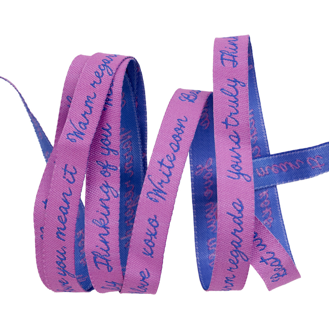 Salutations - Yours Truly - 3/8" width - by Rashida Coleman Hale - 15 Yard Spool