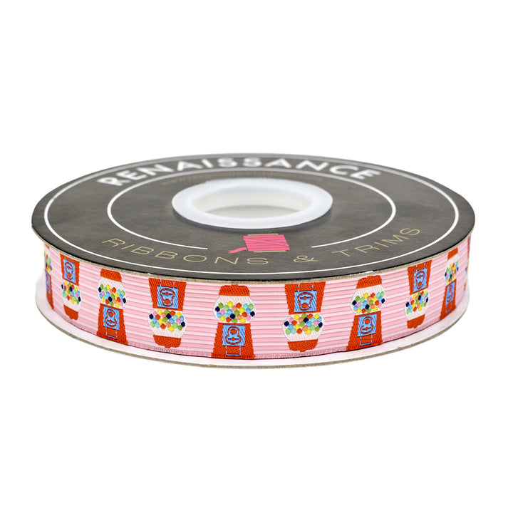 Market Days - Bubblegum Machine - 7/8" width - by Stacy Peterson - 15 Yard Spool
