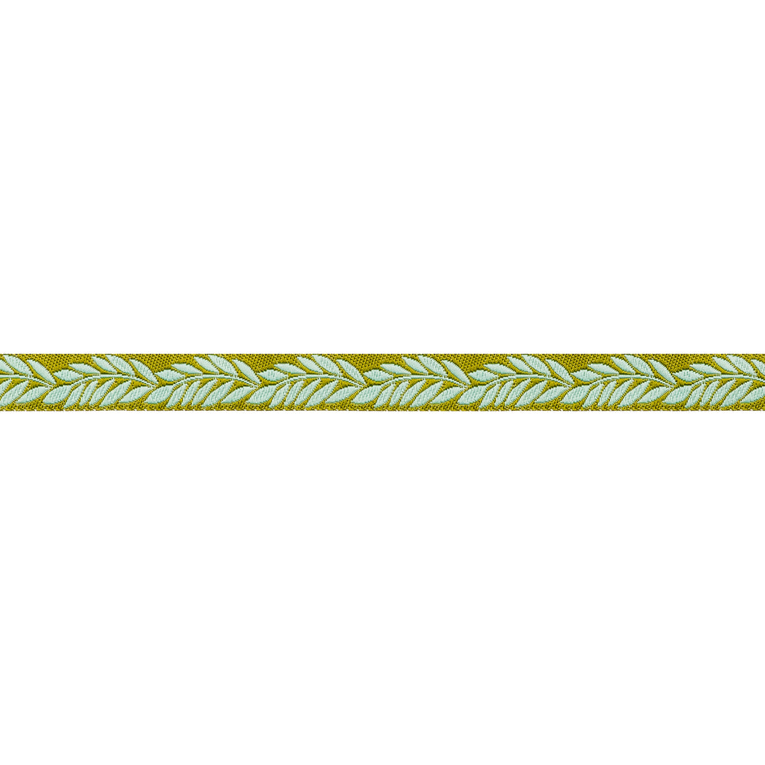 Foliage - Foliage in Jade - 3/8" width - by Sally Kelly - 15 Yard Spool