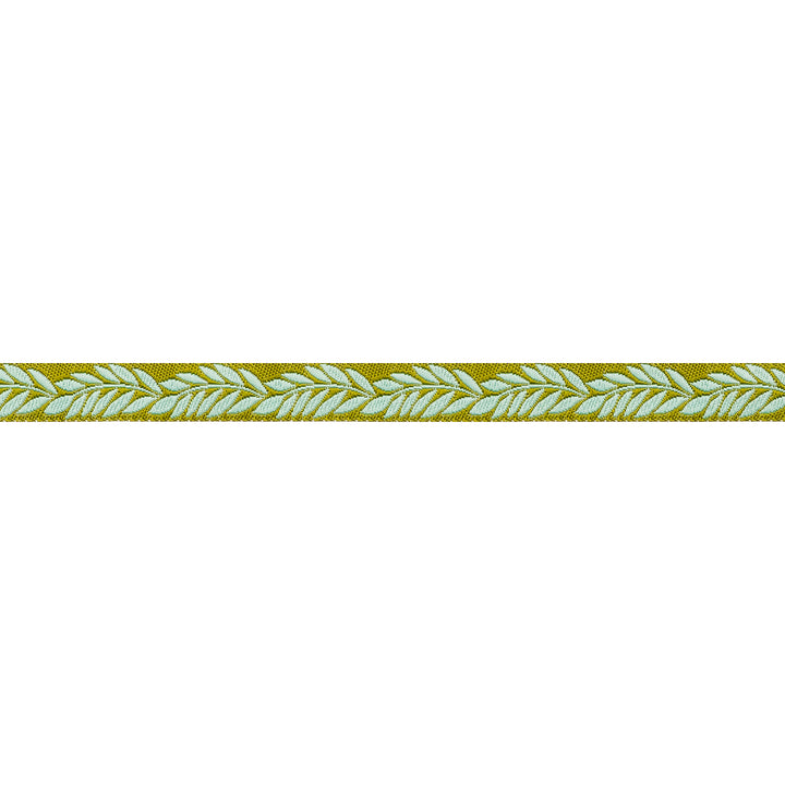 Foliage - Foliage in Jade - 3/8" width - by Sally Kelly - 15 Yard Spool