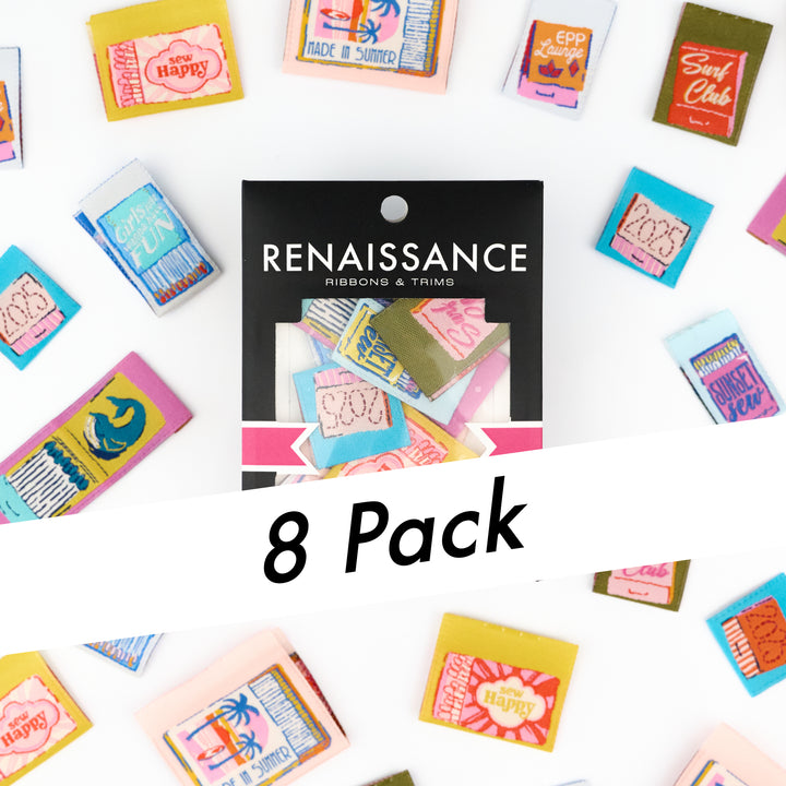 Matchbook Makerie - Woven Label Pack - 8 PACK