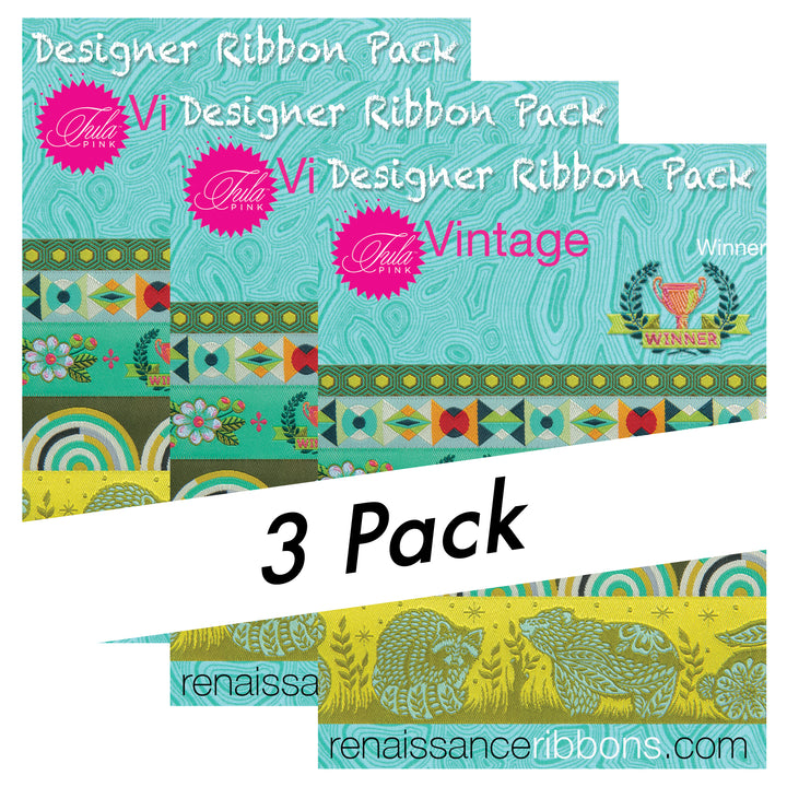 Tula Pink - Vintage Green Designer Pack - PRO 3 PACK