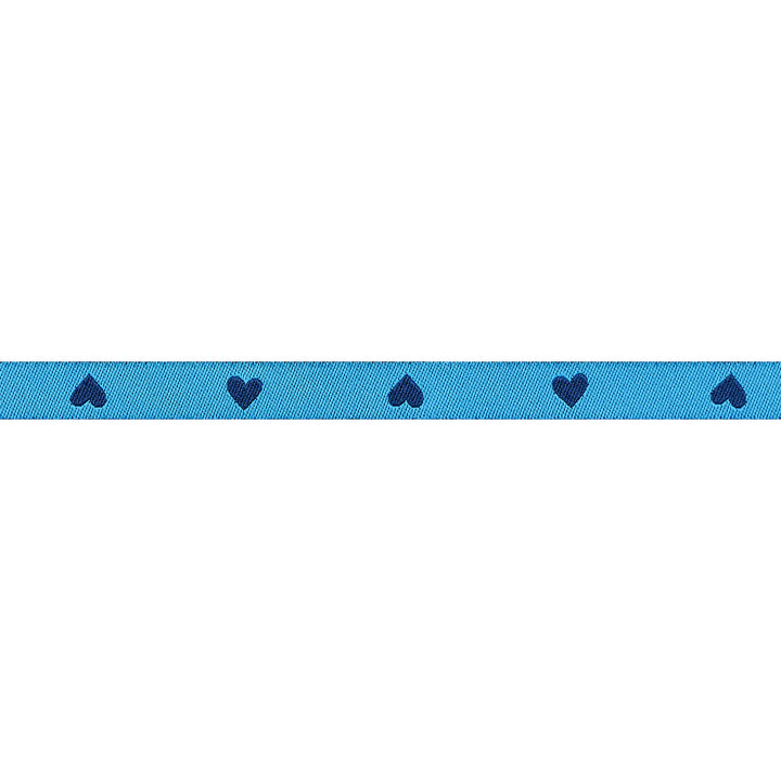 Hearts and Sparks - Hearts in Bright Blue - 3/8" width - by Melody Miller - 15 Yard Spool
