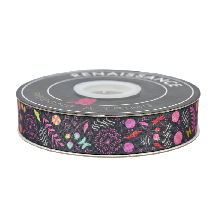 Prince Charming Deja Vu - Dandelion WEBBING - 1" width - by Tula Pink - 16 Yard Spool