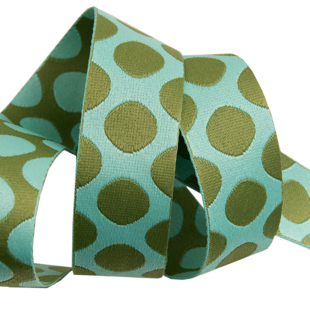 Down to Earth - Dot Webbing in Mint to Be 1-1/2" - by Tula Pink - 16 Yard Spool (Preorder)