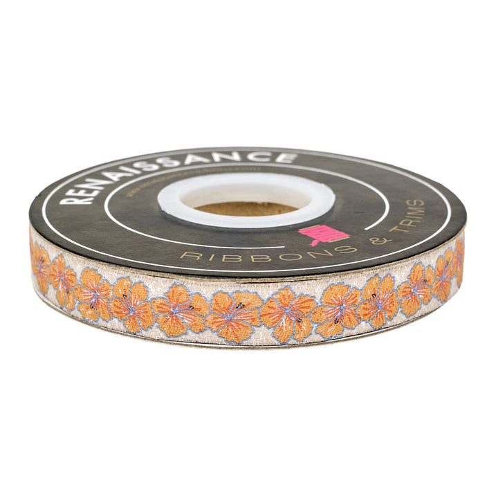 Gulf Breeze - Strands of Hibiscus - 5/8" width - by Becca Plymale - 15 Yard Spool