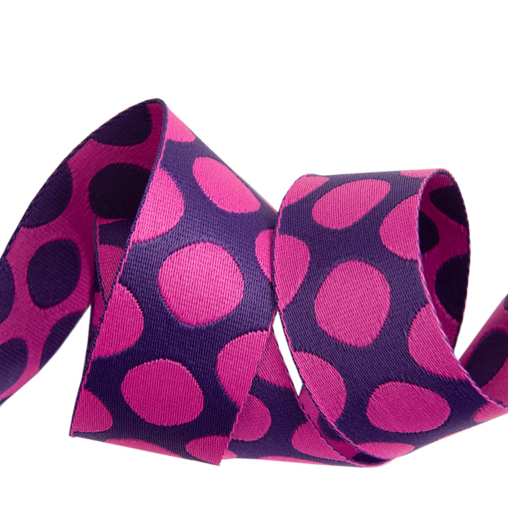 Down to Earth - Dot Webbing in Plum Crazy 1-1/2" - by Tula Pink - 16 Yard Spool (Preorder)