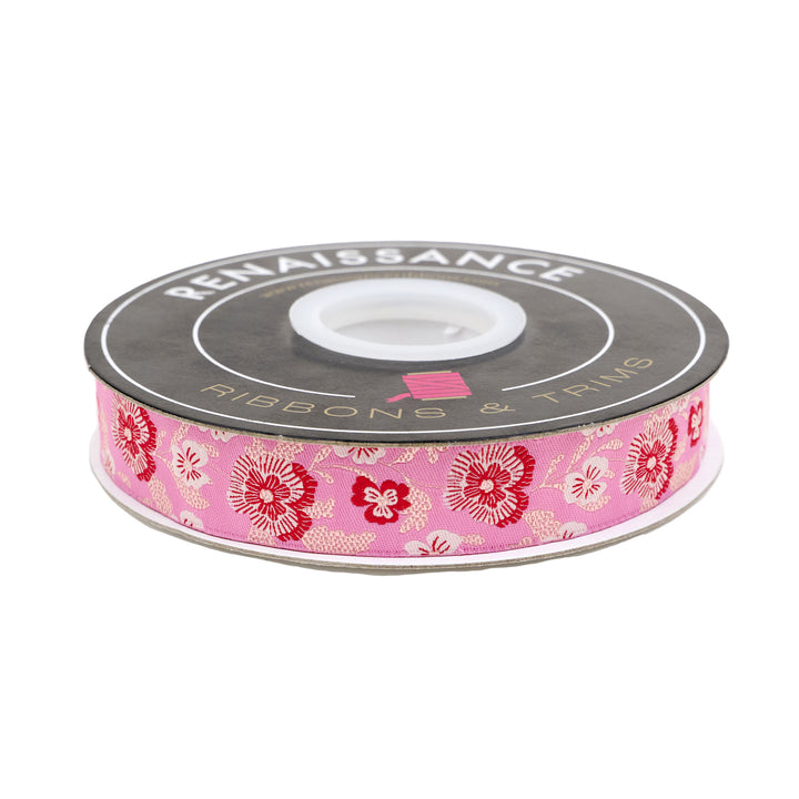 Hello Alice - Violets - 7/8" width - by Sarah Watts - 15 Yard Spool