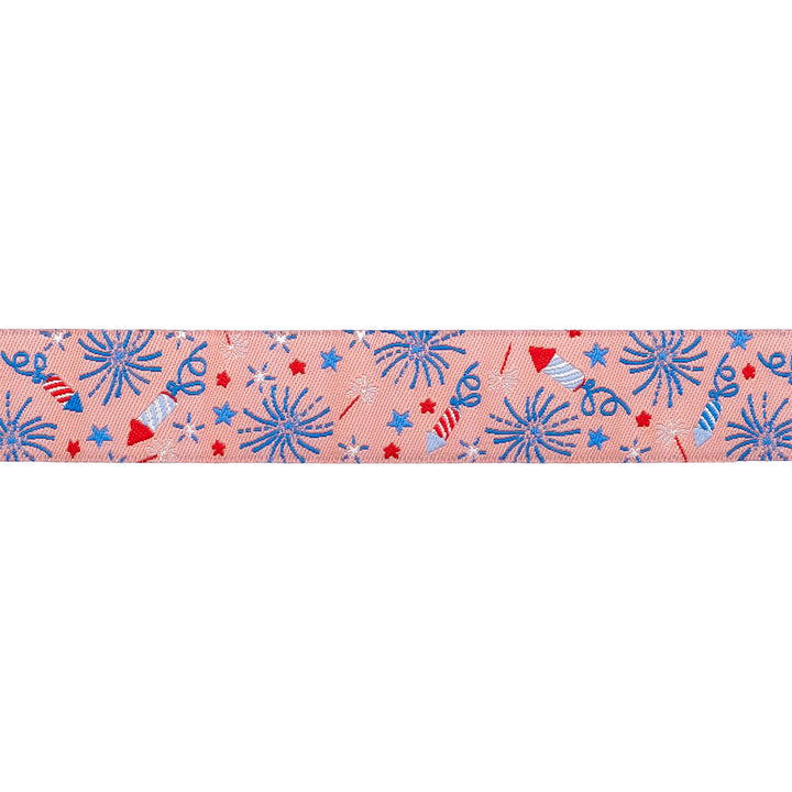 250th Birthday - Sparklers - 7/8" width - by Renaissance Ribbons - 15 Yard Spool