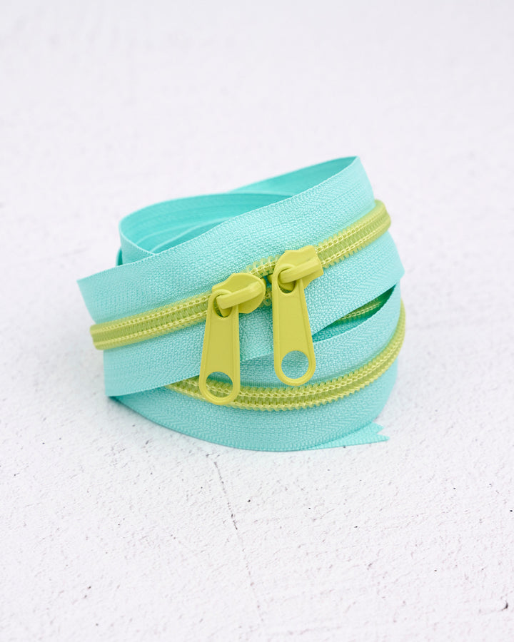 Lime Splash - Handbag Zipper - Renaissance Ribbons