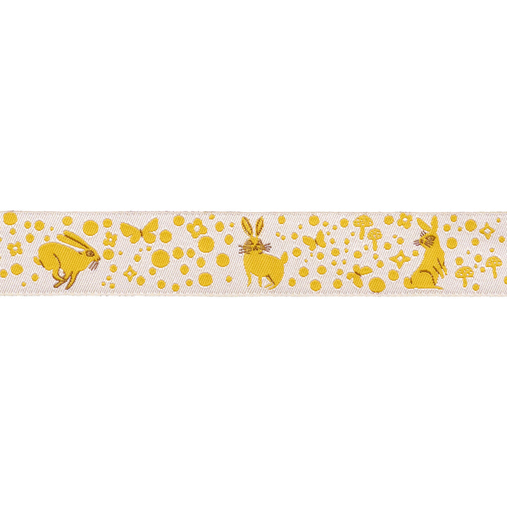 Love Letter - Bunny Dot in Gold 7/8" - by Lizzy House - 15 Yard Spool