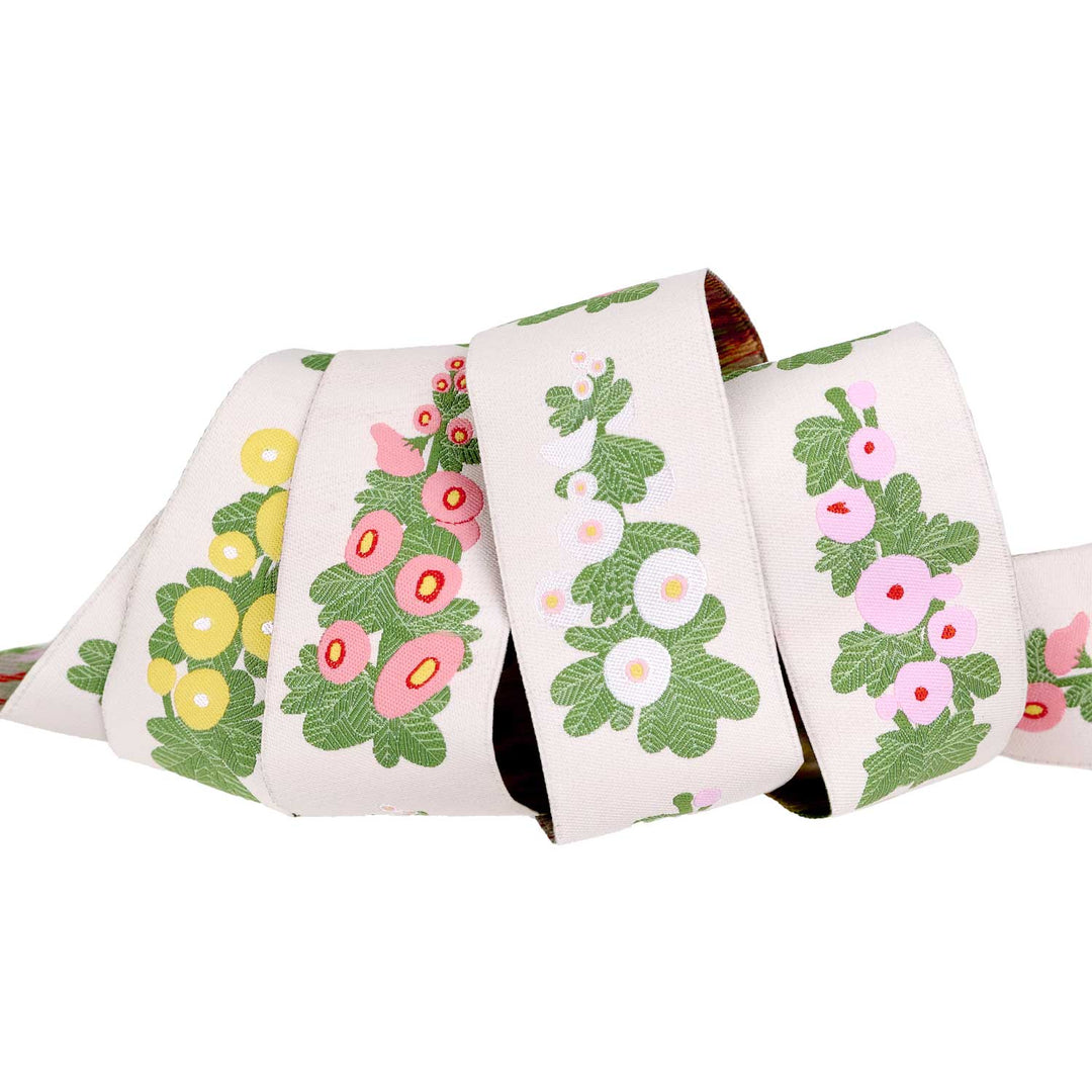 Love Letter - Hollyhock in Peach 1-1/2" - by Lizzy House - 15 Yard Spool
