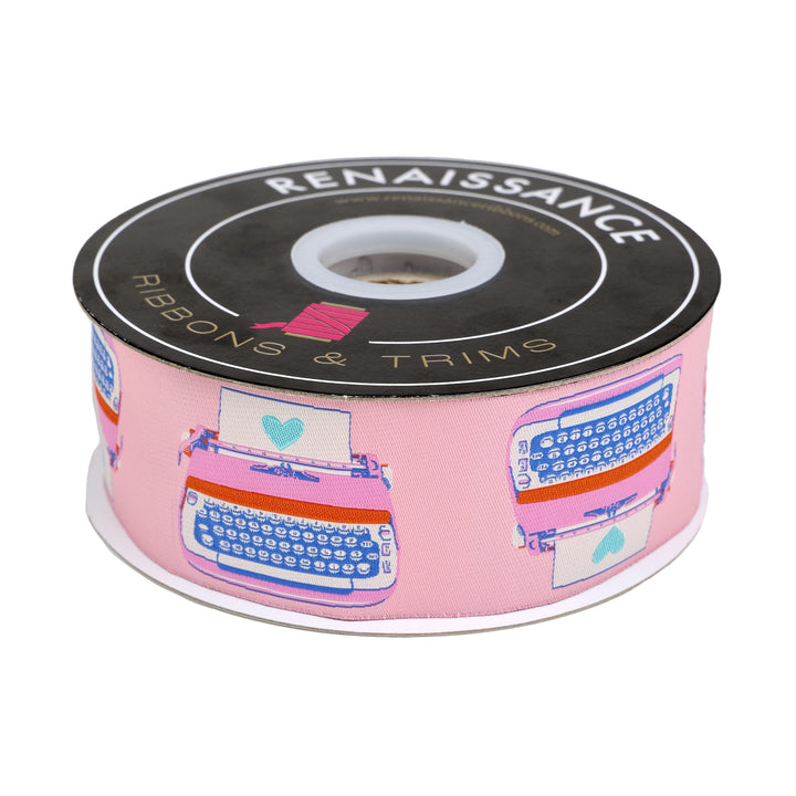 Best Day - Typewriters in Posy 2" - by Melody Miller - 15 Yard Spool