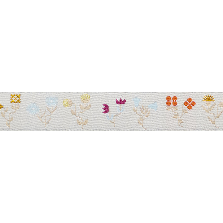 Salutations - Funky Flowers - 7/8" width - by Rashida Coleman Hale - 15 Yard Spool