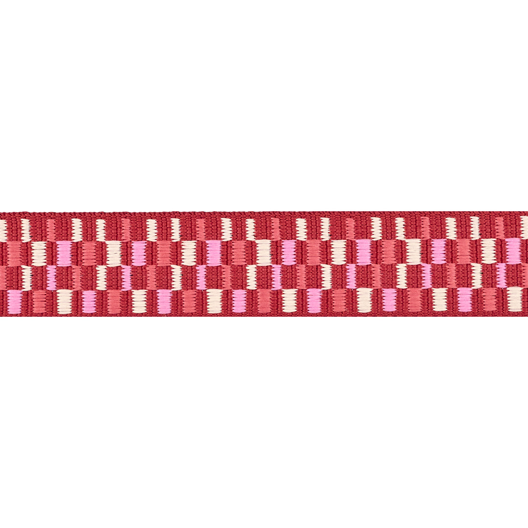 Paradise Garden - Rhapsody in Pomegranate - 1" width WEBBING - by Patty Basemi - 16 Yard Spool