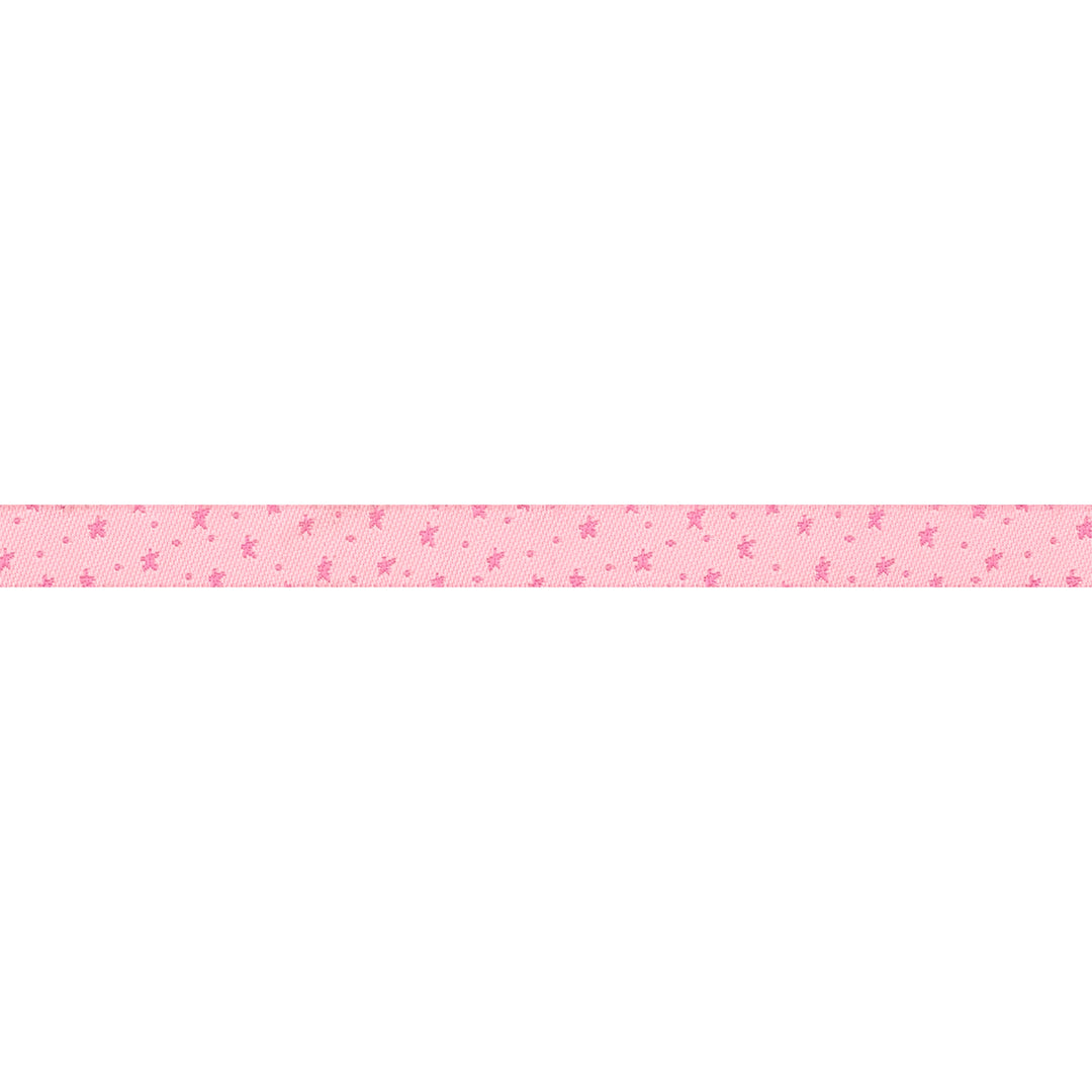 Celestial Garden - Starlit Sky in Pink - 3/8" width - by Alexandra Bordallo - 15 Yard Spool