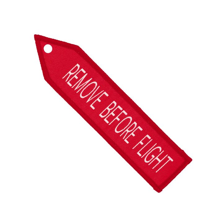High Flight - Remove Before Flight - by Sarah Thomas - 30x127mm - Iron-On Applique Patch - 3 Pack