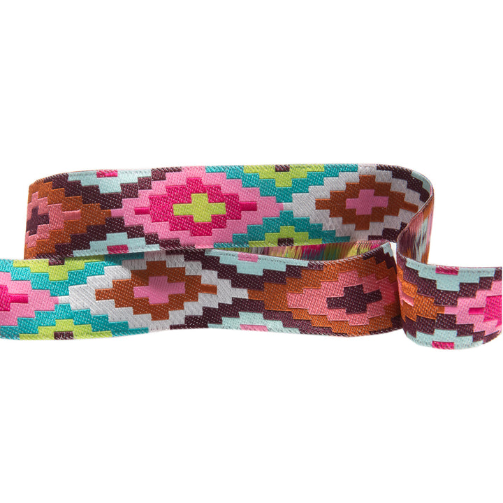 Pink Spirit Weave Ribbon by Amy Butler