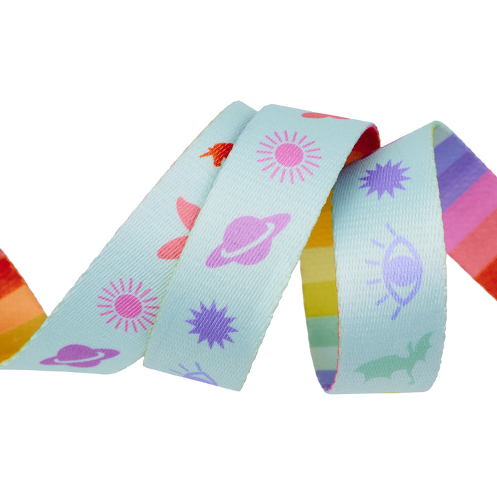 Legendary - Charmed WEBBING in Stardust - 1" width - by Tula Pink - 16 Yard Spool (Preorder)